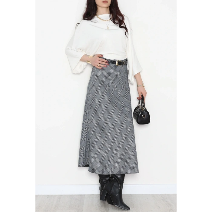 Desenli Çan Etek Gri - 51020.1779.