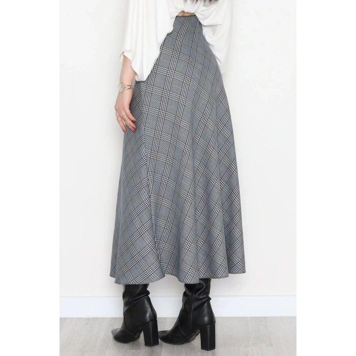 Desenli Çan Etek Gri - 51020.1779.