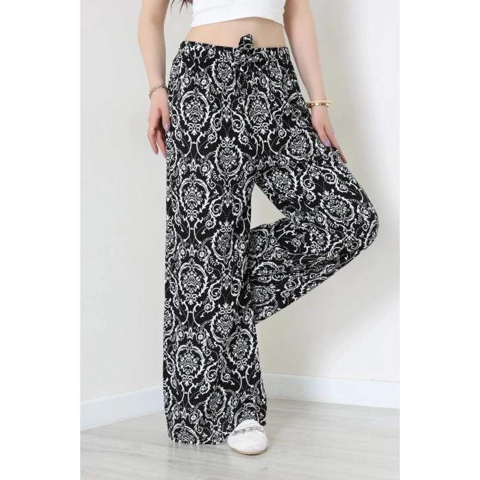 Desenli Dokuma Pantolon Black - 12333.1095.