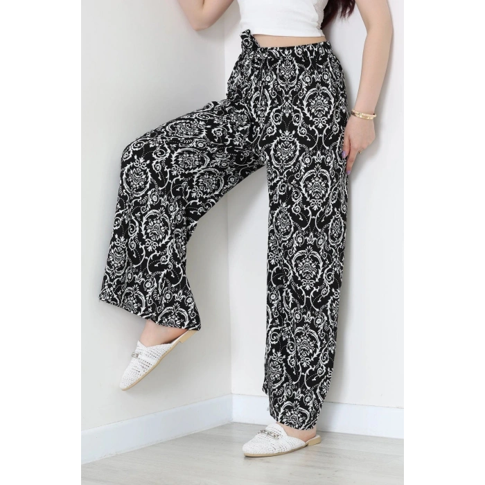 Desenli Dokuma Pantolon Black - 12333.1095.