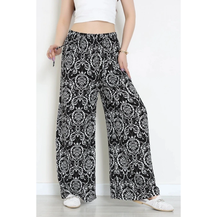 Desenli Dokuma Pantolon Black - 12333.1095.