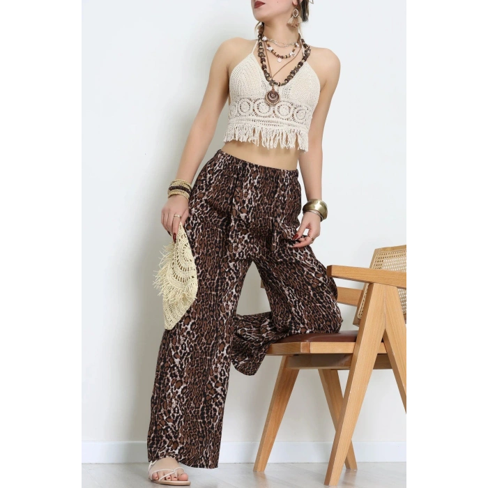 Desenli Dokuma Pantolon Leopar4 - 12333.1095.