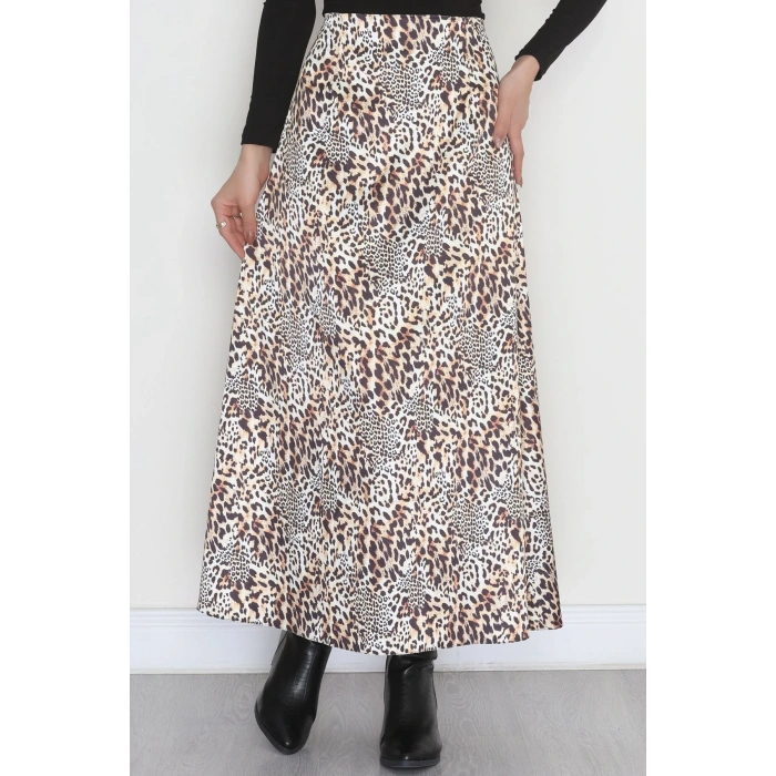 Desenli Saten Etek Leopar - 4329.1595.