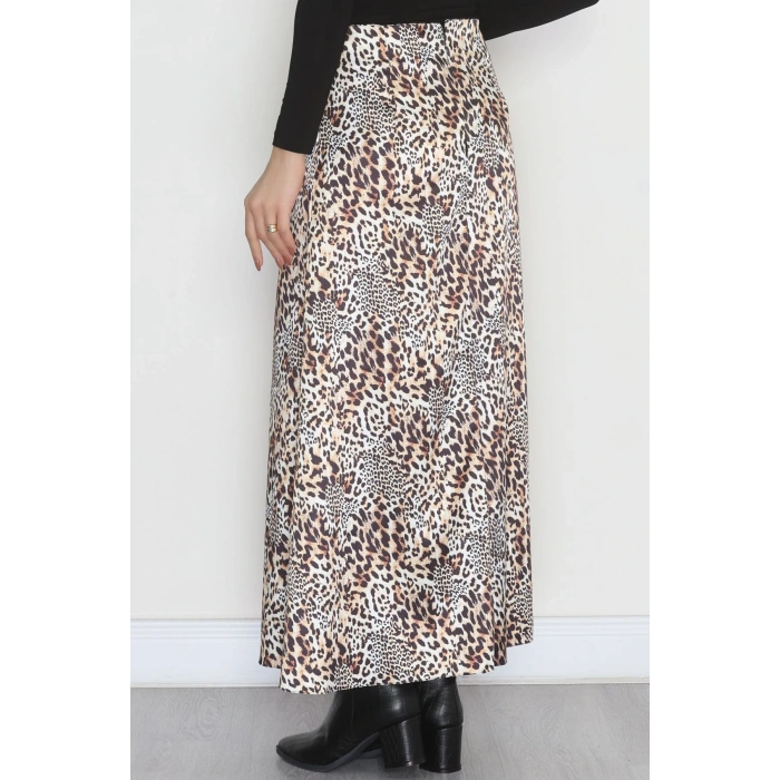 Desenli Saten Etek Leopar - 4329.1595.