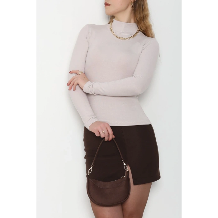 Dik Yaka Bluz Taş - 1075.2119.