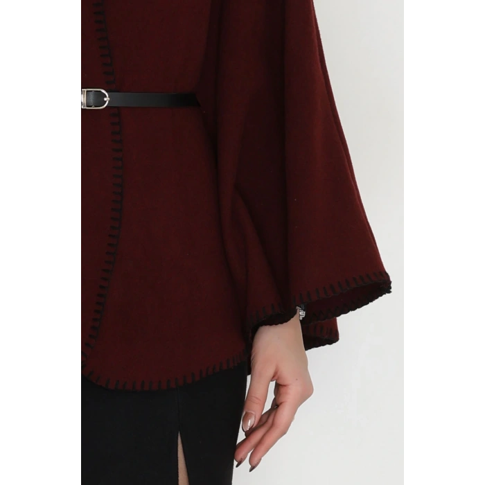 Dikiş Detay Panço Bordo - 4121.1247.