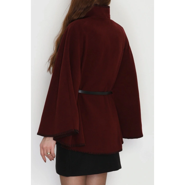 Dikiş Detay Panço Bordo - 4121.1247.