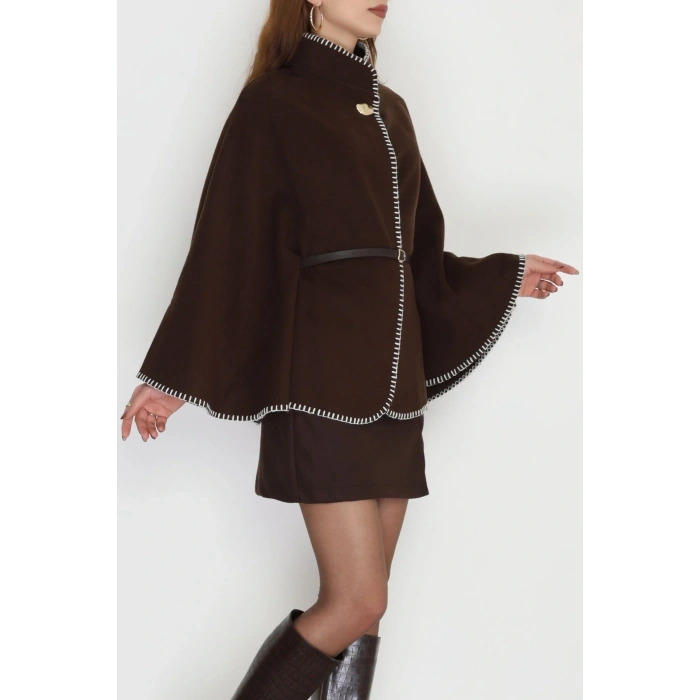 Dikiş Detay Panço Kahve - 4121.1247.