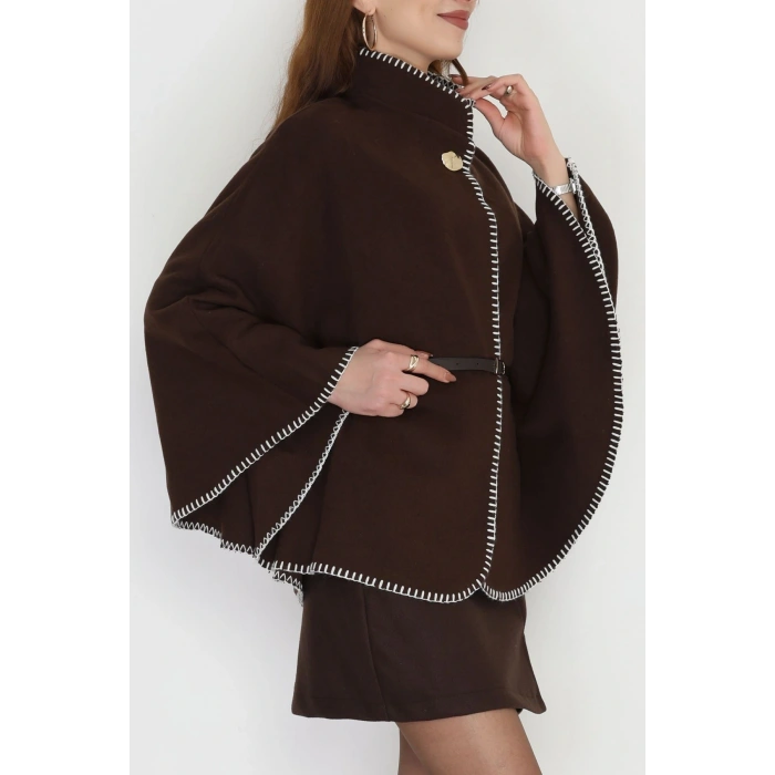 Dikiş Detay Panço Kahve - 4121.1247.