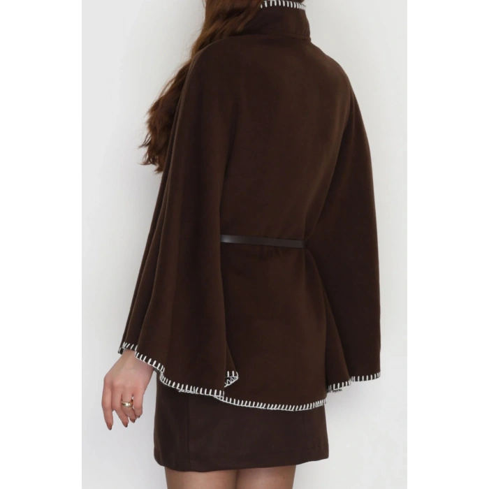 Dikiş Detay Panço Kahve - 4121.1247.