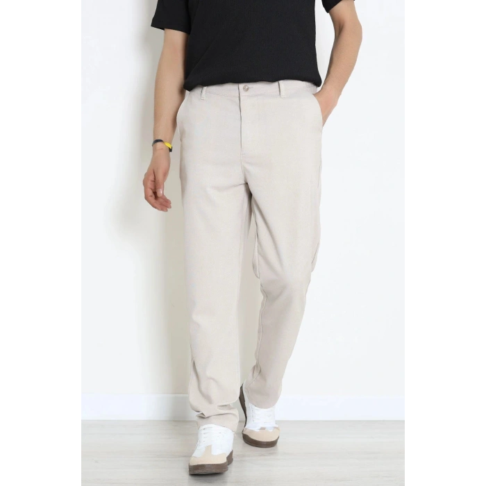 Regular Fit Erkek Kumaş Pantolon Açıkbej - 70936.2061.