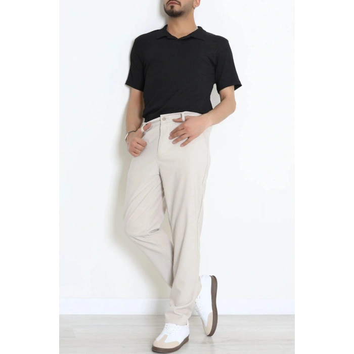 Regular Fit Erkek Kumaş Pantolon Açıkbej - 70936.2061.