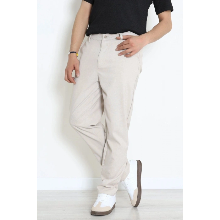 Regular Fit Erkek Kumaş Pantolon Açıkbej - 70936.2061.