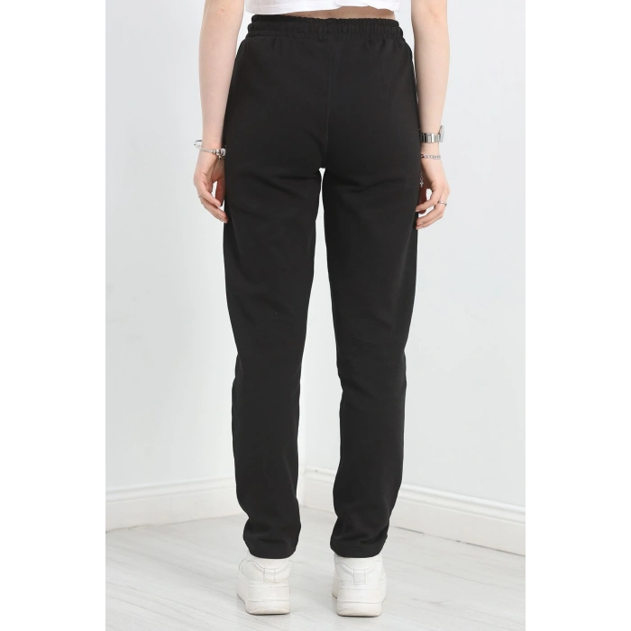 Double Face Kumaş Eşofman Altı Siyah - 40554.1431.