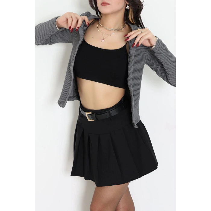 Düğmeli Hırka Antrasit - 31834.2131.