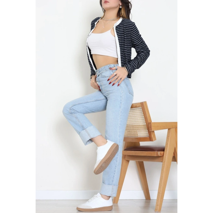 Düğmeli Hırka Lacivert - 31835.2131.