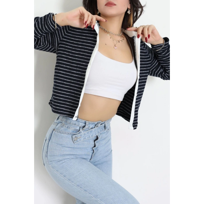 Düğmeli Hırka Lacivert - 31835.2131.