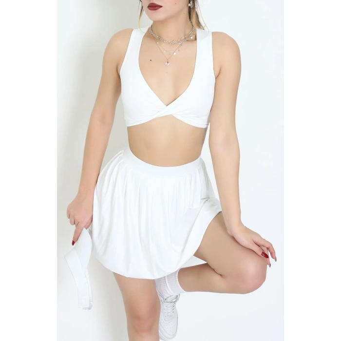 Düğümlü Kaplı Büstiyer Ekru - 9047.125.