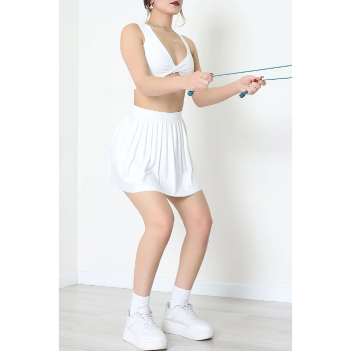 Düğümlü Kaplı Büstiyer Ekru - 9047.125.