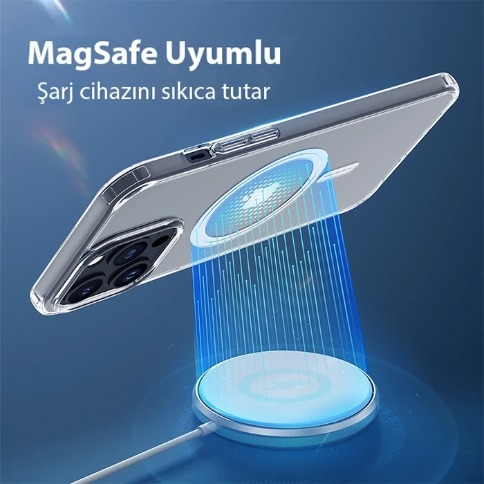 Dux Ducis Clin Mag Series iPhone 15 Pro Magsafe Uyumlu Manyetik Silikon Kılıf-(1903)