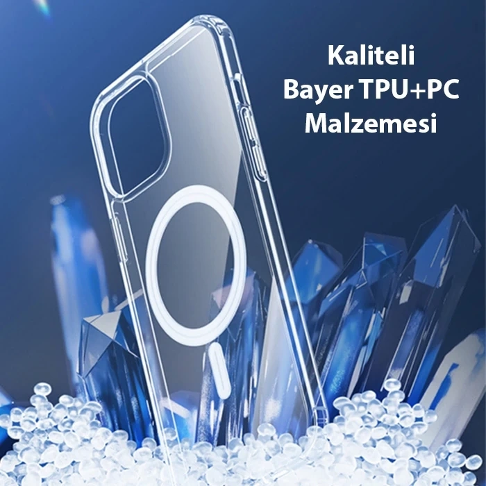 Dux Ducis Clin Mag Series iPhone 15 Pro Magsafe Uyumlu Manyetik Silikon Kılıf-(1903)