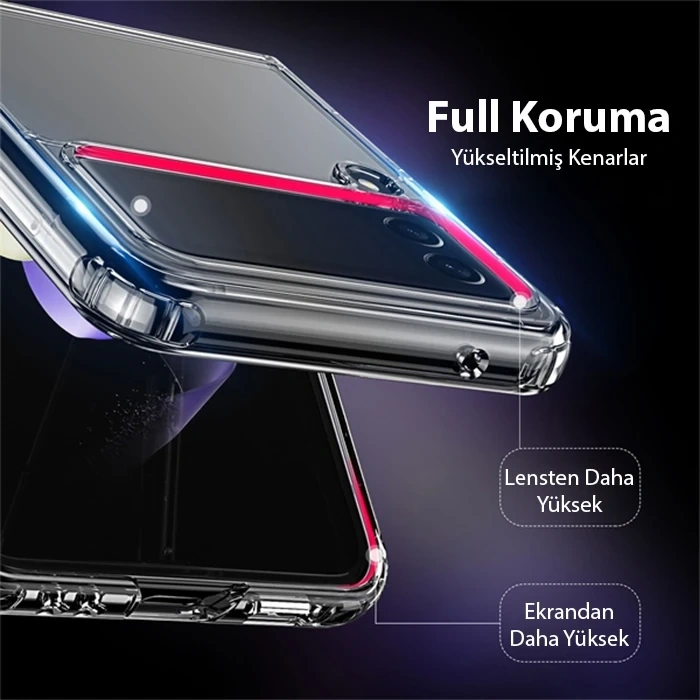 Dux Ducis Crystal Clin Series Samsung Galaxy Z Flip4 5G Shockproof Şeffaf Silikon Kılıf-(1903)