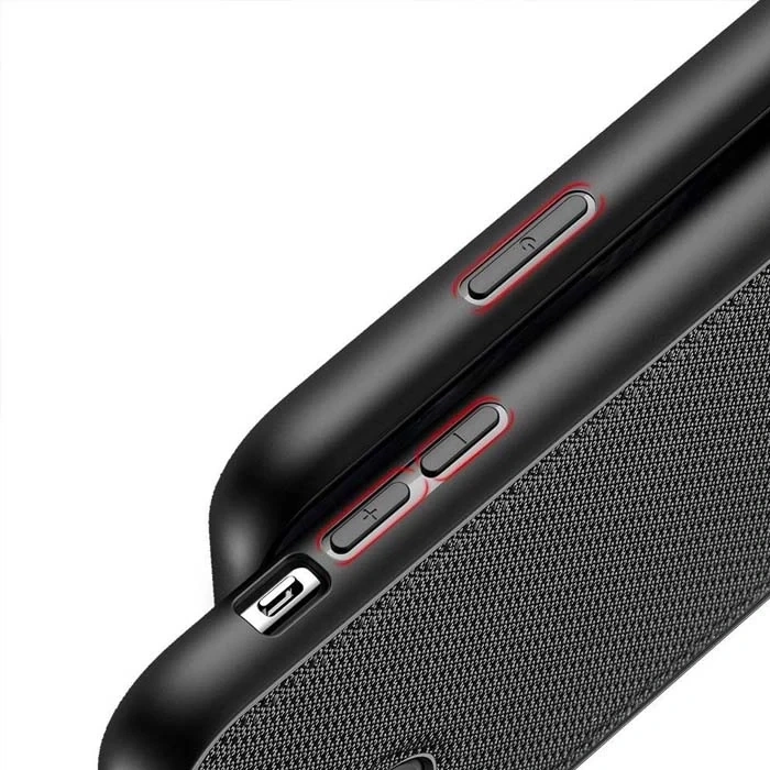 Dux Ducis Fino Serisi iPhone 11 Pro Max Kılıf Premium Dokuma Silikon Kılıf-(1903)