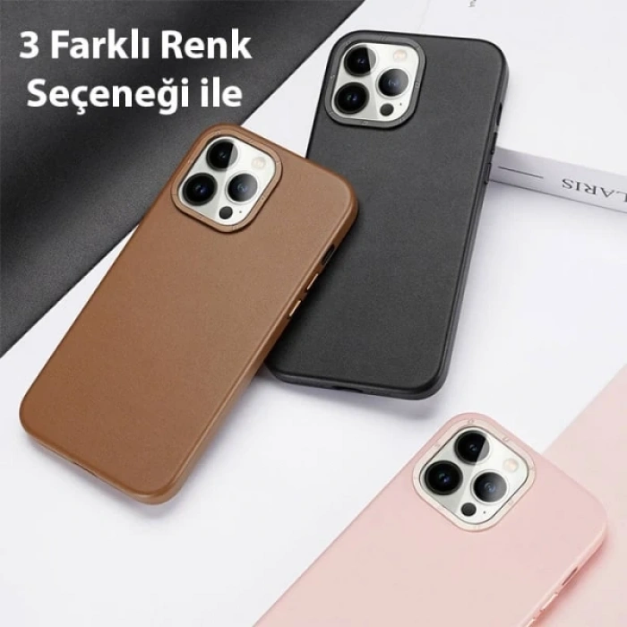 Dux Ducis Grit Series iPhone 14 Pro Max 6.7inç Premium MagSafe Uyumlu Kılıf-(1903)