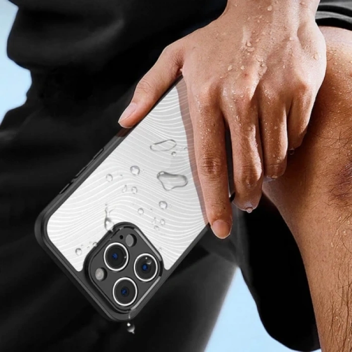 Dux Ducis iPhone 13 Pro Max Aimo Series Premium Buzlu Sert PC-TPU Kılıf-(1903)