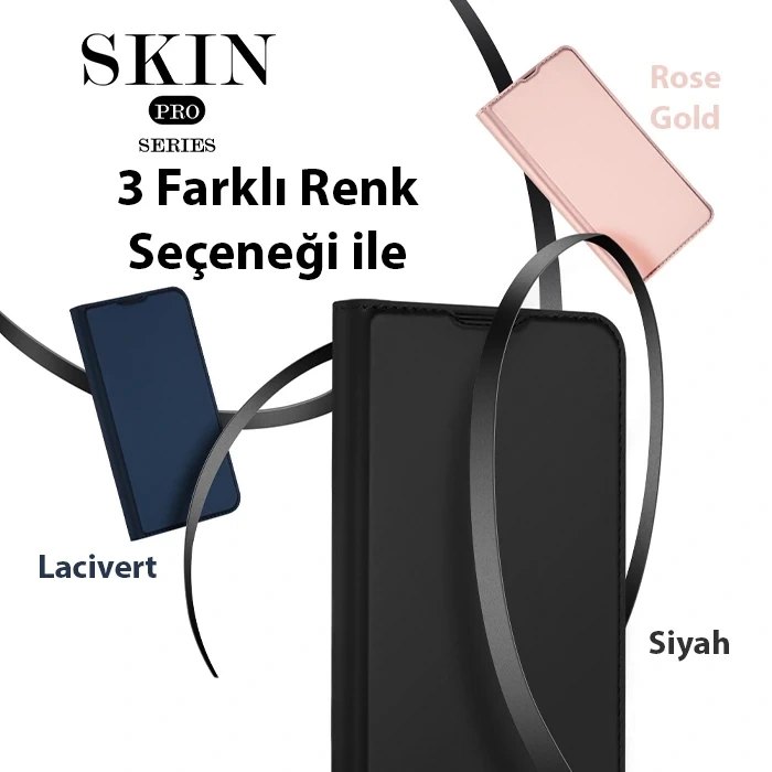 Dux Ducis iPhone 14 Plus 6.7 Kılıf Skin Pro Series Flip Cover Kapaklı Kılıf-(1903)