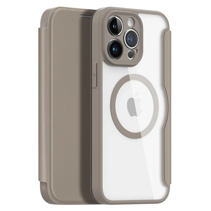 Dux Ducis iPhone 14 Pro 6.1 Kılıf Skin X Pro Series MagSafe Kapaklı Kılıf Folio Case-(1903)