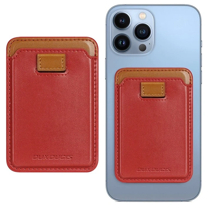 Dux Ducis İPhone 15-14-13-12ler için PU Deri Cüzdan Magsafe Kartlık Cüzdan Kılıf-(1903)