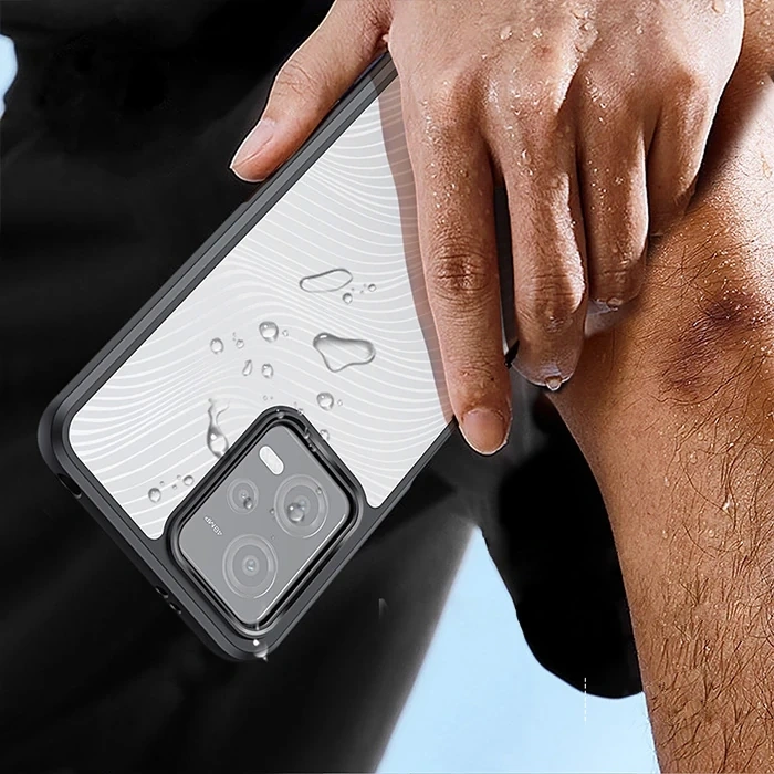 Dux Ducis Redmi Note 12 5G/Note 12R Pro/Poco X5 5G Aimo Series Premium Buzlu Sert PC-TPU Kılıf-(1903)