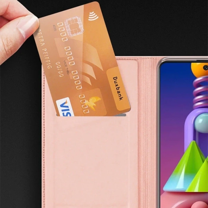 DUX DUCİS SM Galaxy M51 Kılıf Kapaklı Flip Cover Kılıf Skin Pro Series Kılıf-(1903)