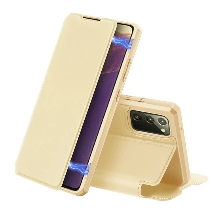 DUX DUCİS SM Galaxy Note 20 Kılıf Kapaklı Flip Cover Kılıf Skin Pro Series Kılıf-(1903)