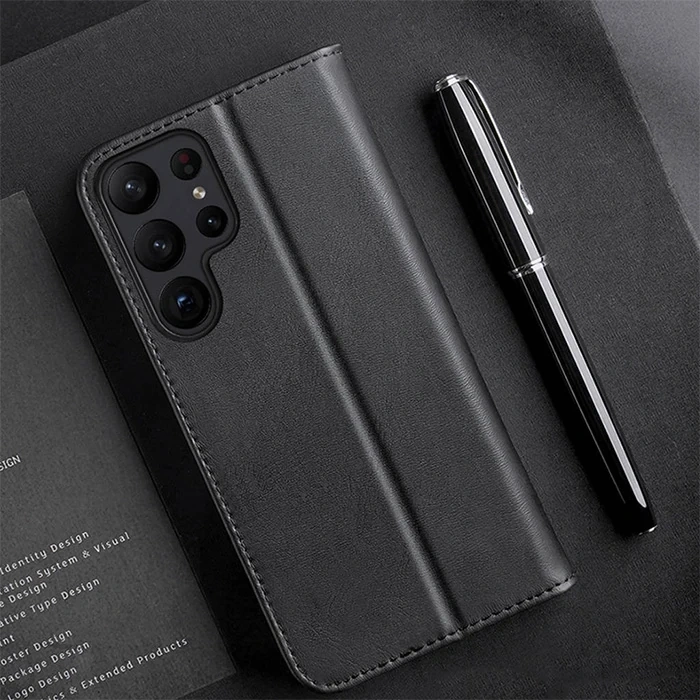 Dux Ducis SM Galaxy S23 Plus Kılıf Mıknatıslı Cüzdanlı Deri Kılıf Hivo Series-(1903)