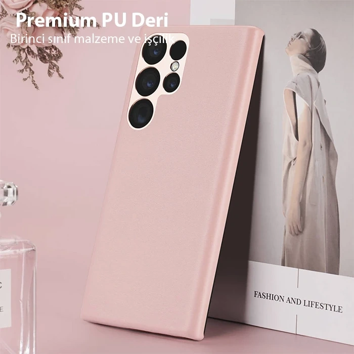 Dux Ducis SM Galaxy S23 Ultra Grit Series PU Premium Kılıf-(1903)
