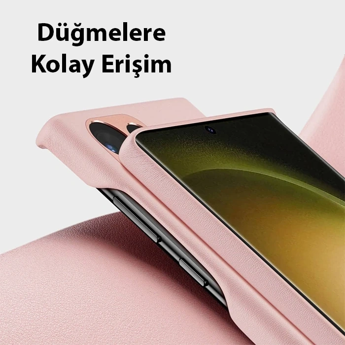 Dux Ducis SM Galaxy S23 Ultra Grit Series PU Premium Kılıf-(1903)