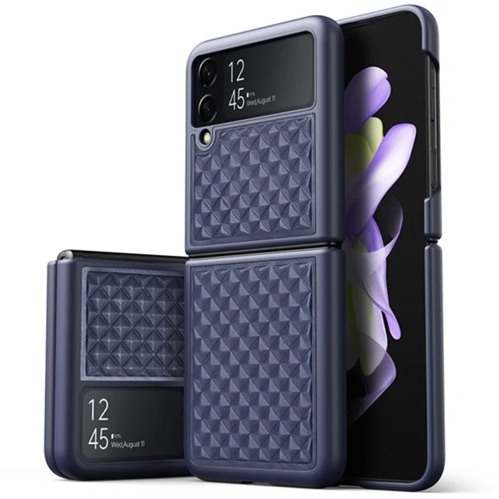 Dux Ducis Venice Series Samsung Galaxy Z Flip4 5G için Premium Deri Kılıf-(1903)