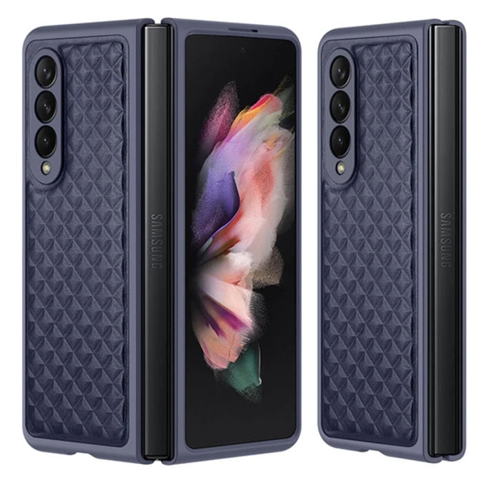 Dux Ducis Venice Series Samsung Galaxy Z Fold3 5G için Premium Deri Kılıf-(1903)