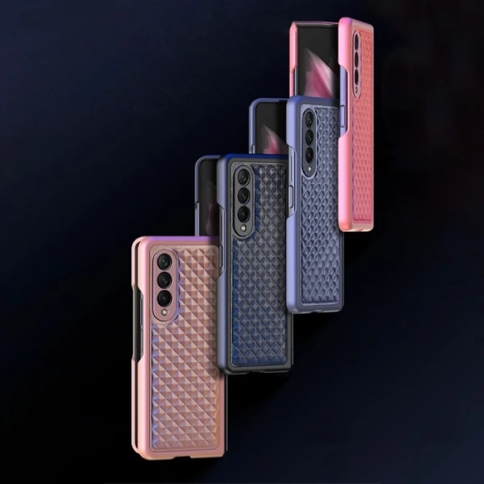 Dux Ducis Venice Series Samsung Galaxy Z Fold3 5G için Premium Deri Kılıf-(1903)