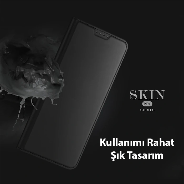 Dux Ducis Xiaomi Poco X5 5G Kılıf Skin Pro Series Flip Cover Kapaklı Kılıf-(1903)