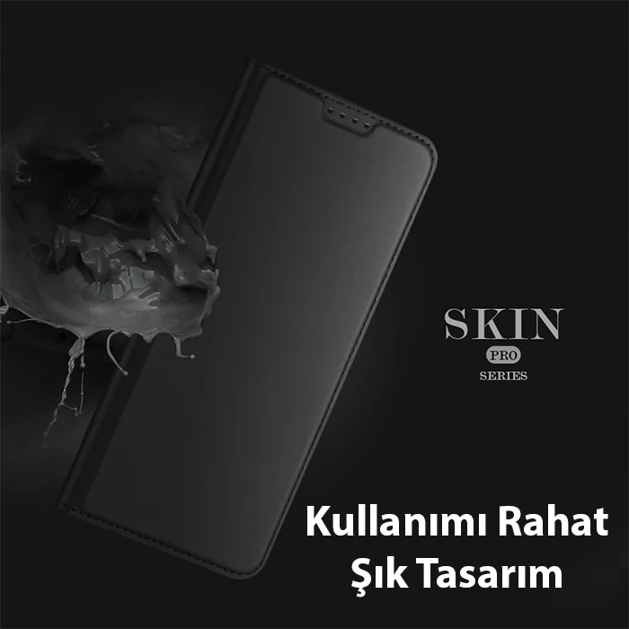 Dux Ducis Xiaomi Poco X5 Pro 5G Kılıf Skin Pro Series Flip Cover Kapaklı Kılıf-(1903)
