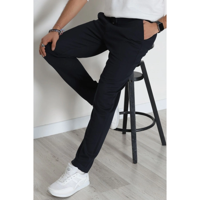 Düz Paça Diagonel Erkek Pantolon Lacivert - 31808.1937.