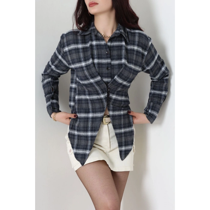 Ekose Gömlek Lacivert - 4139.1247.