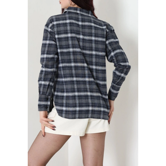 Ekose Gömlek Lacivert - 4139.1247.