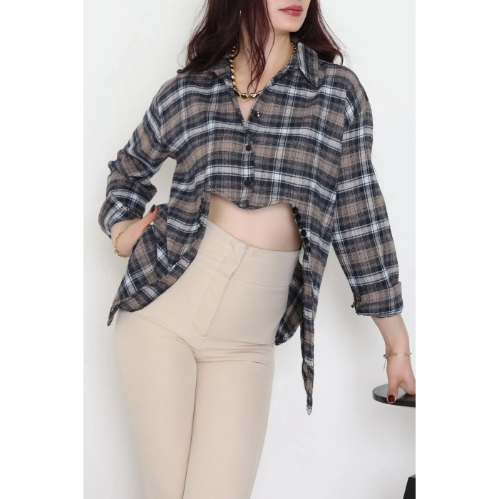 Ekose Gömlek Vizon - 4139.1247.