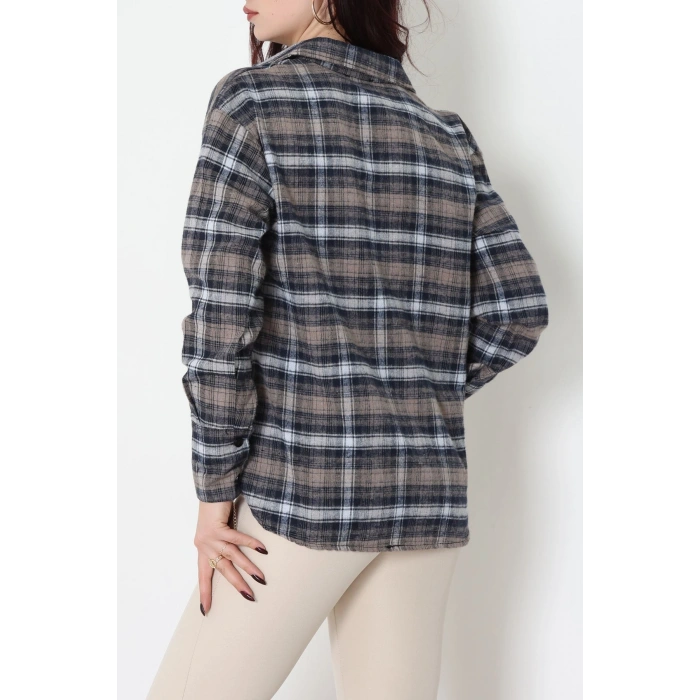 Ekose Gömlek Vizon - 4139.1247.