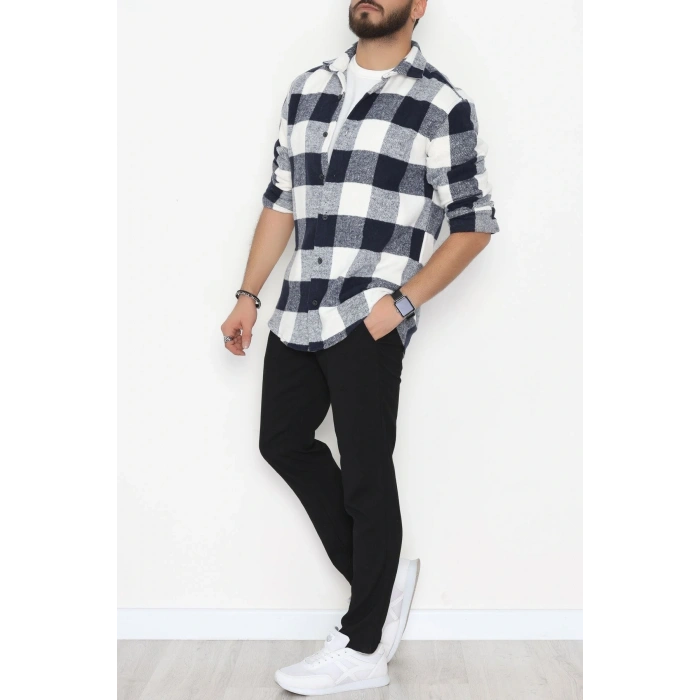 Ekoseli Erkek Oduncu Gömlek Lacibeyaz - 42309.2085.