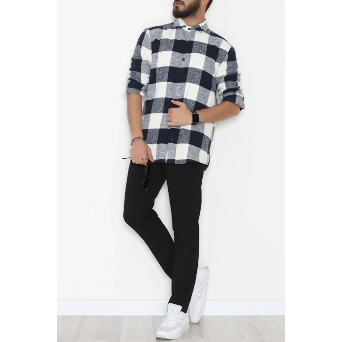 Ekoseli Erkek Oduncu Gömlek Lacibeyaz - 42309.2085.